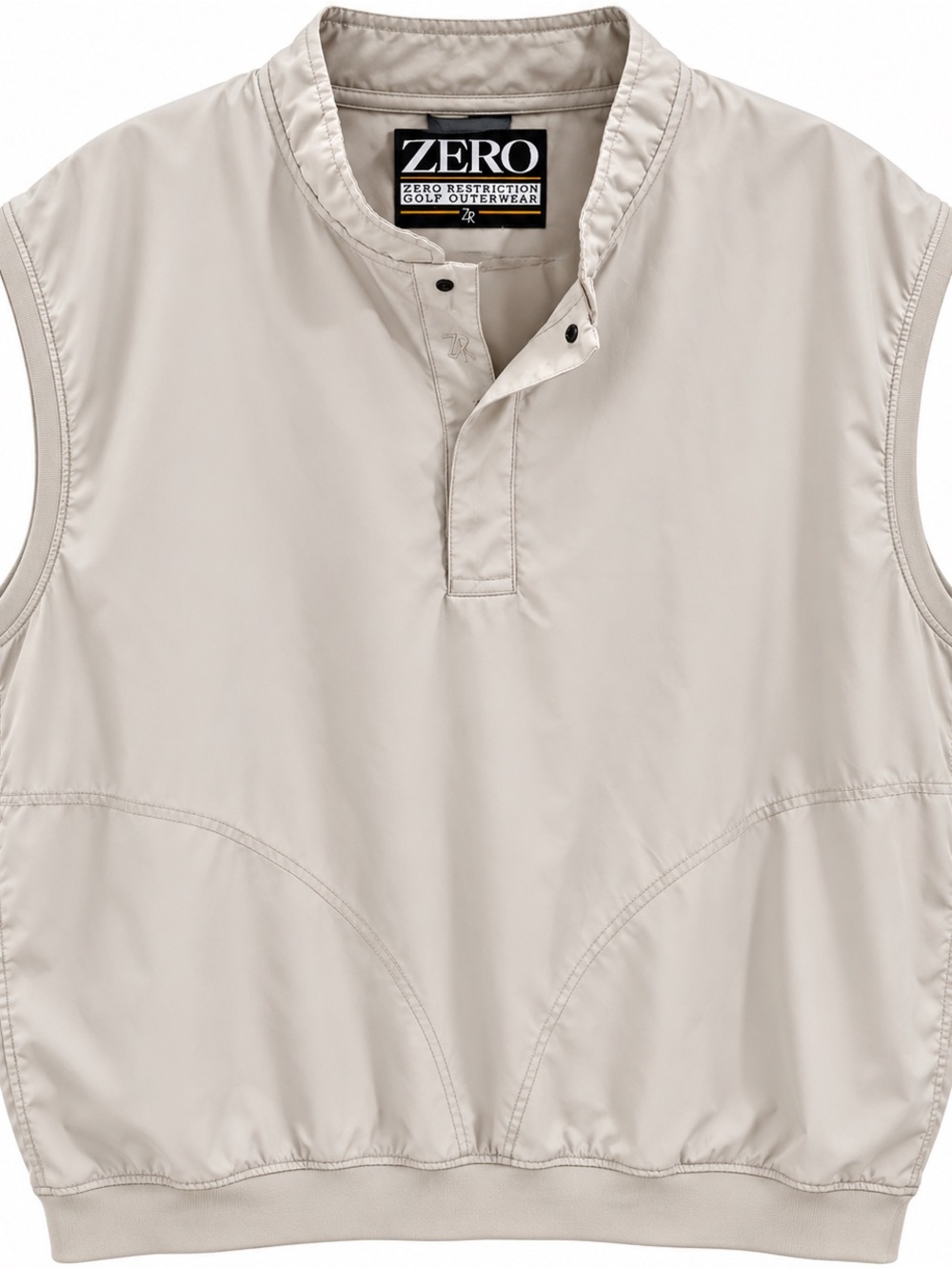 Vintage Zero Restriction Golf Outerwear XXL Beige Pullover Vest NWOT